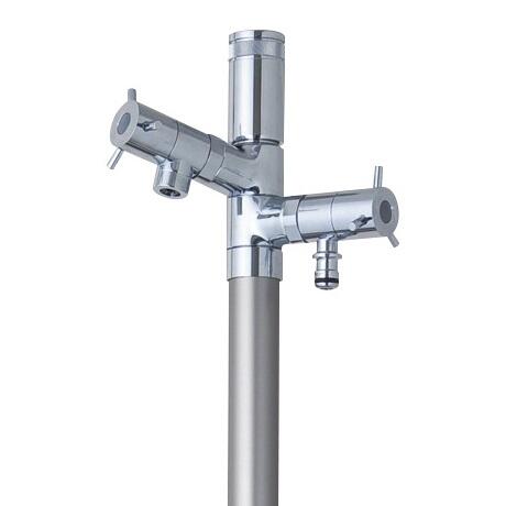 デザイン不凍水栓柱 水栓二口タイプ Branche ブランシュ Einf Twin 散水栓 給水栓 株式会社 光合金製作所 本州向け製品